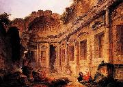 Robert Henri, Interior of the Temple of Diana at Nimes